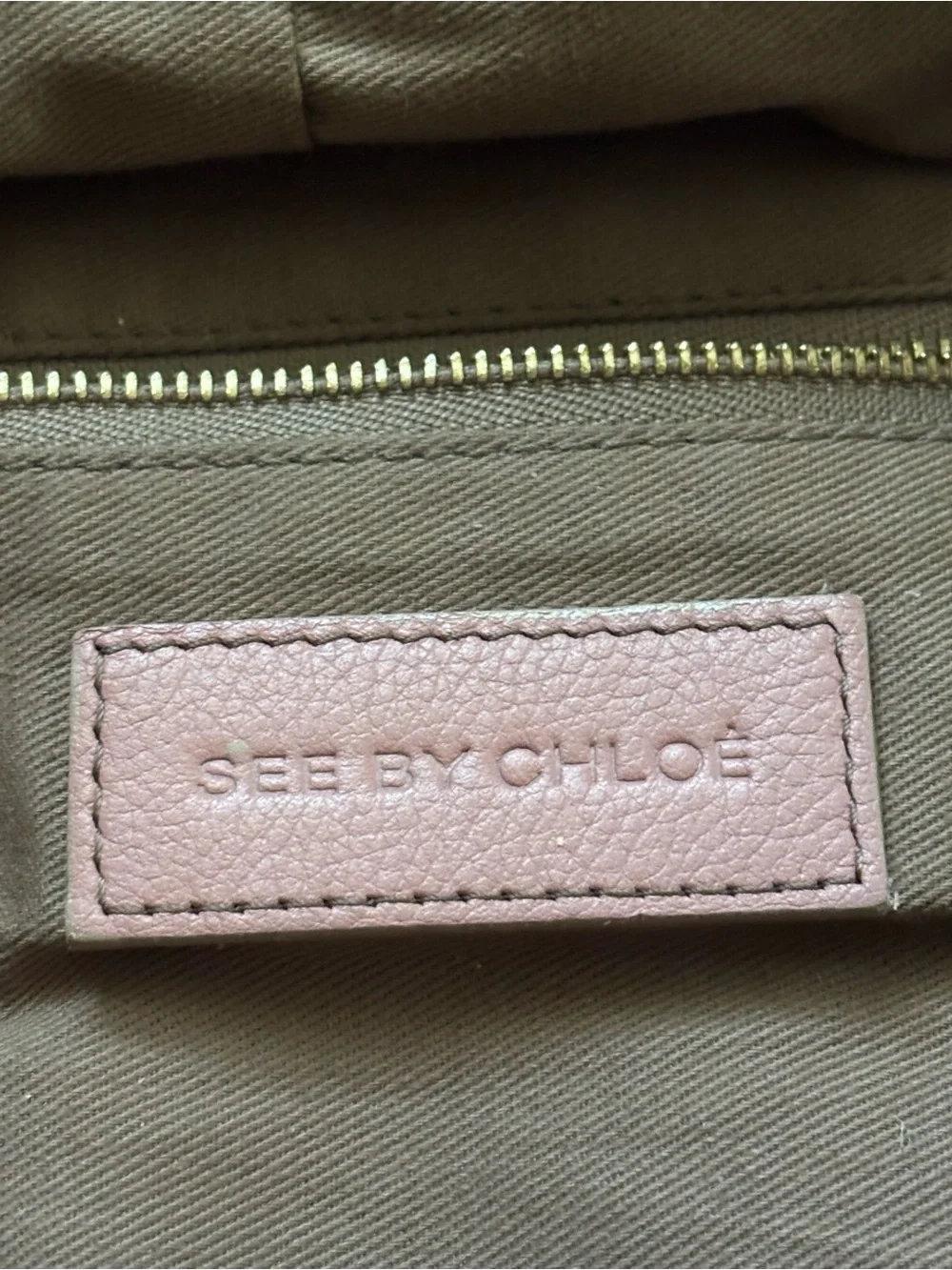 See by Chloé Mauve Leather Briefcase Satchel Bag